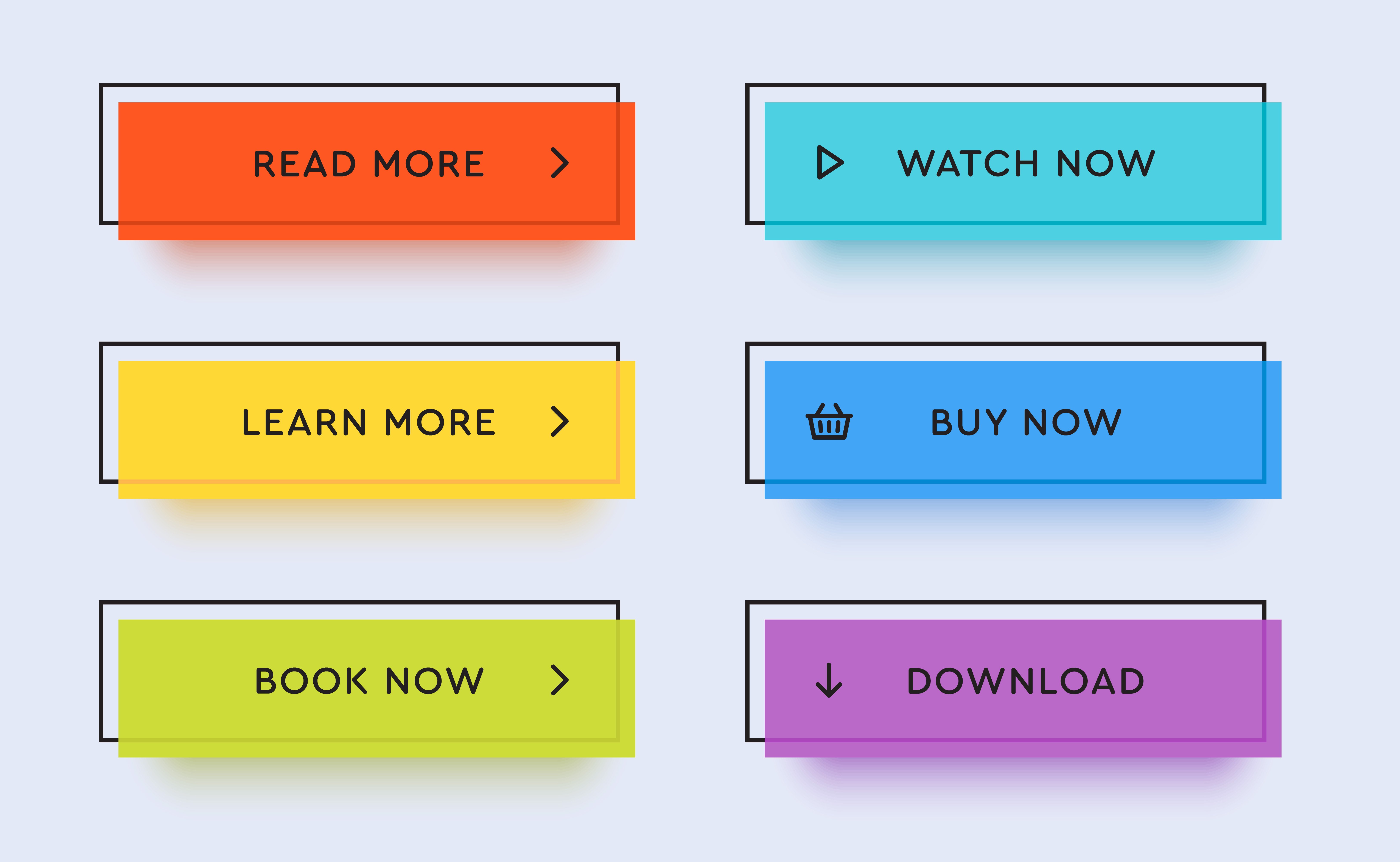 Example CTA buttons for lead generation and conversion