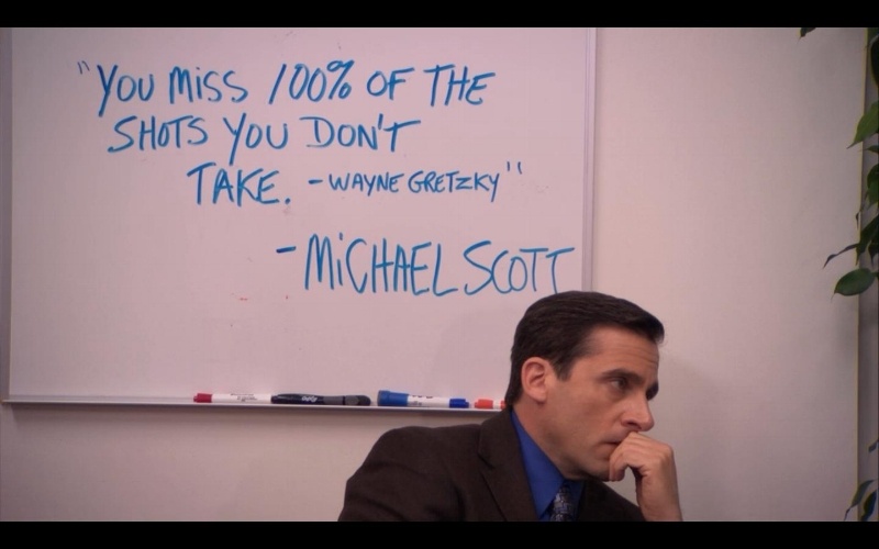 Michael Scott Wayne Gretzky quote