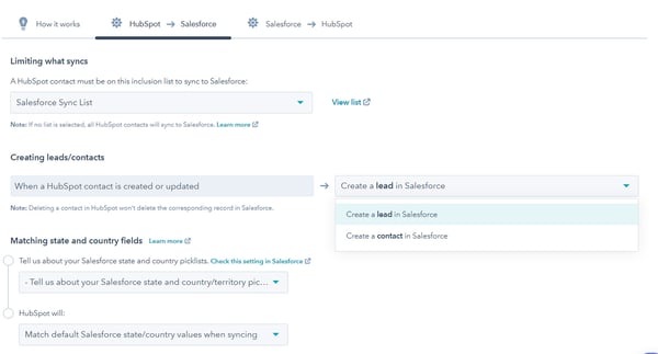 default-object-created-hubspot-salesforce-integration